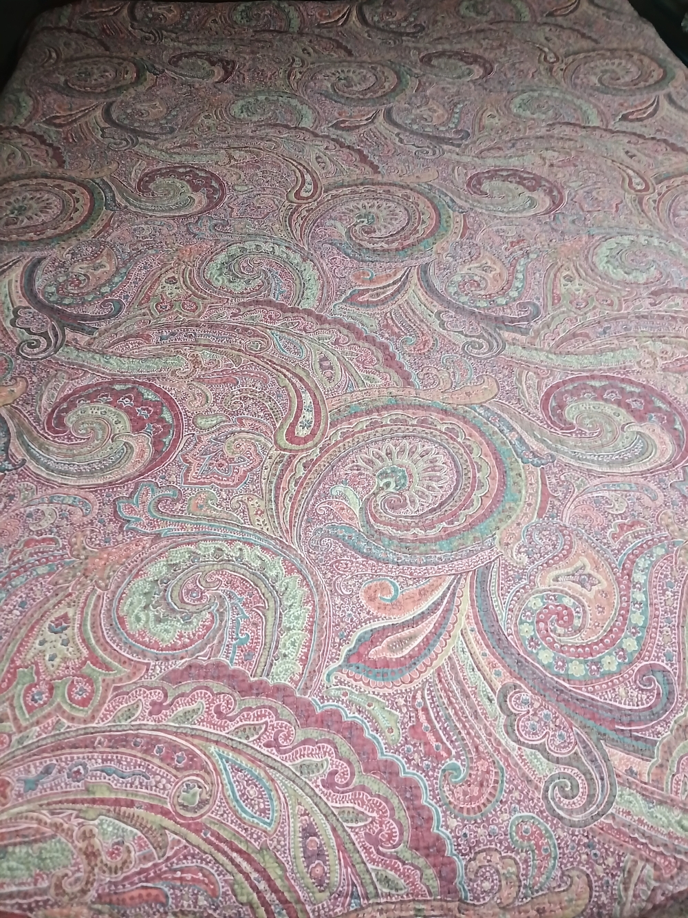 Levtex Paisley Comforter in Red, Green and Teal